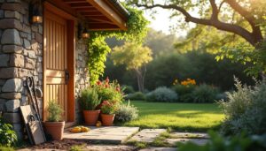 Abri de jardin adossé à un mur : guide, choix et installation