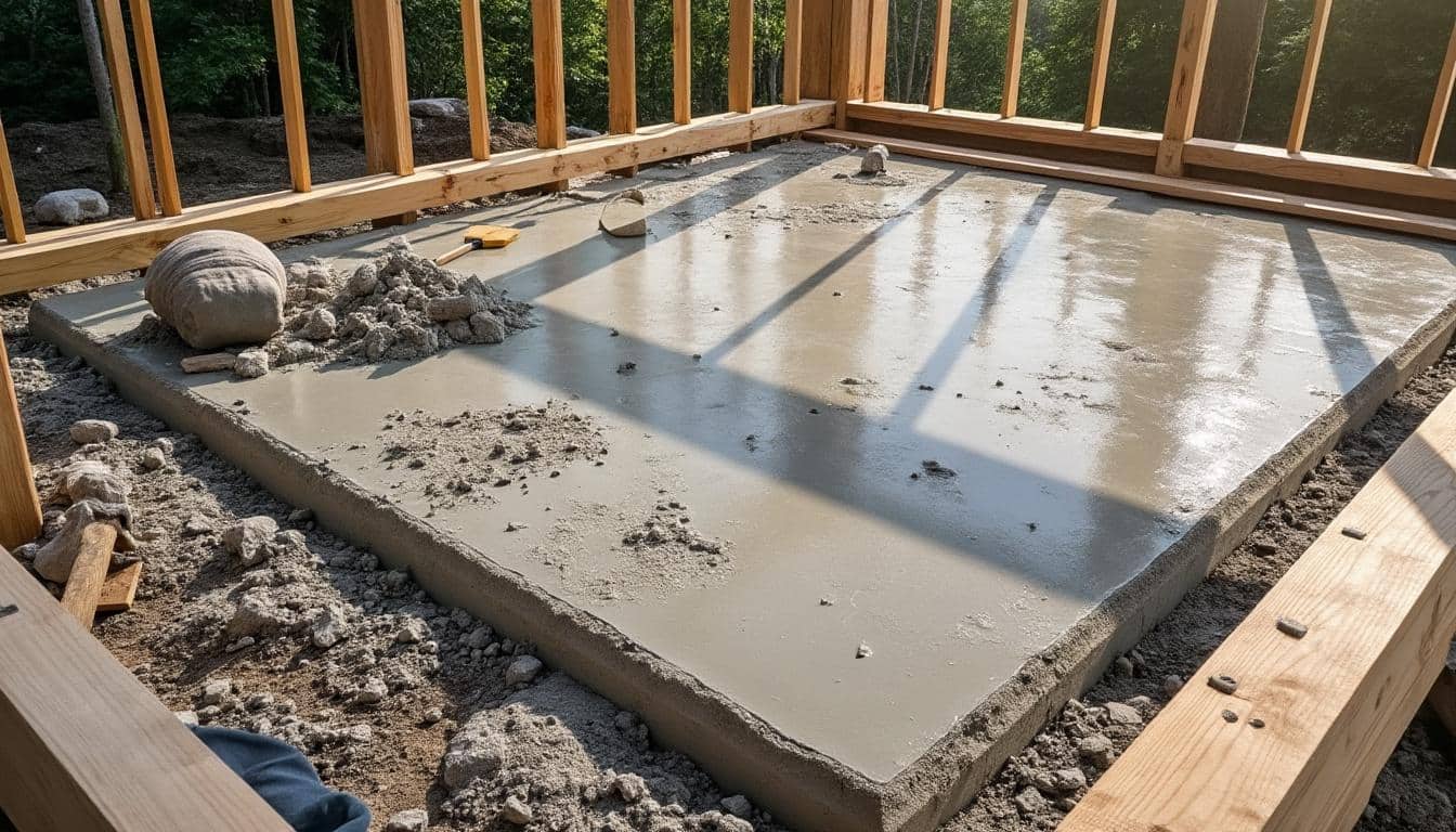 Abri de jardin : réussir la dalle en béton pour une base solide