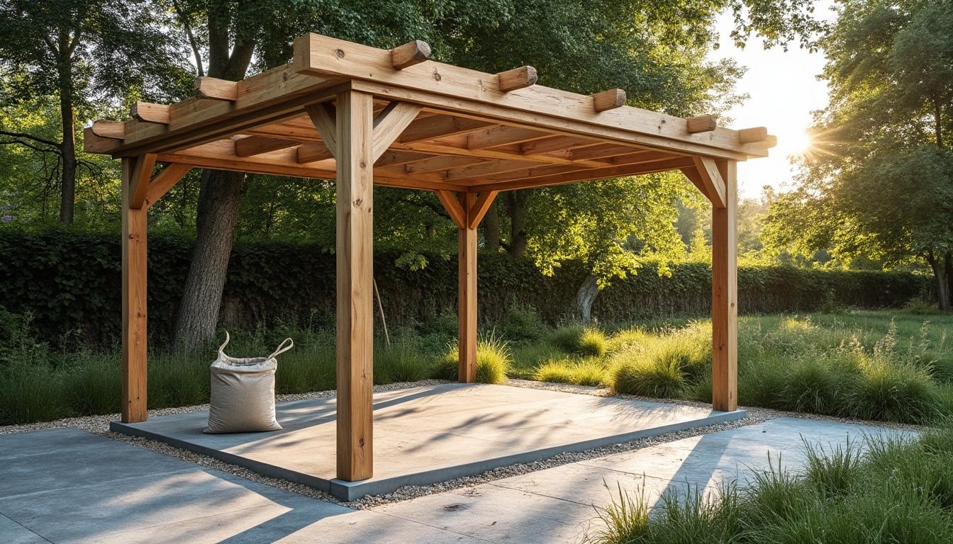 Illustration: Définition et utilité de la dalle sous un abri de jardin