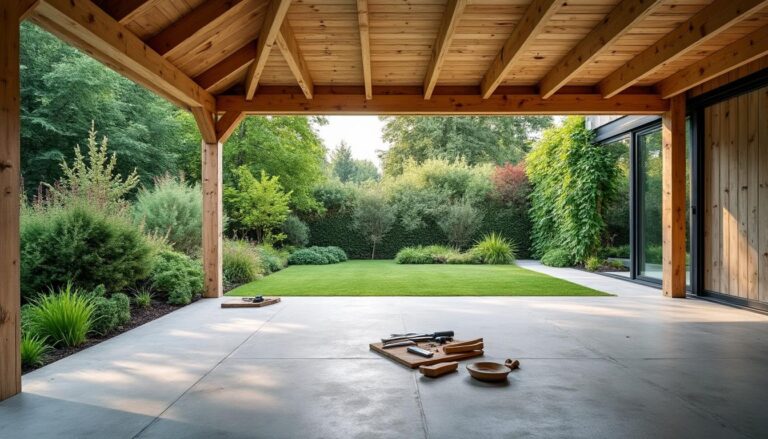 Dalle de béton pour abri de jardin : guide complet et conseils