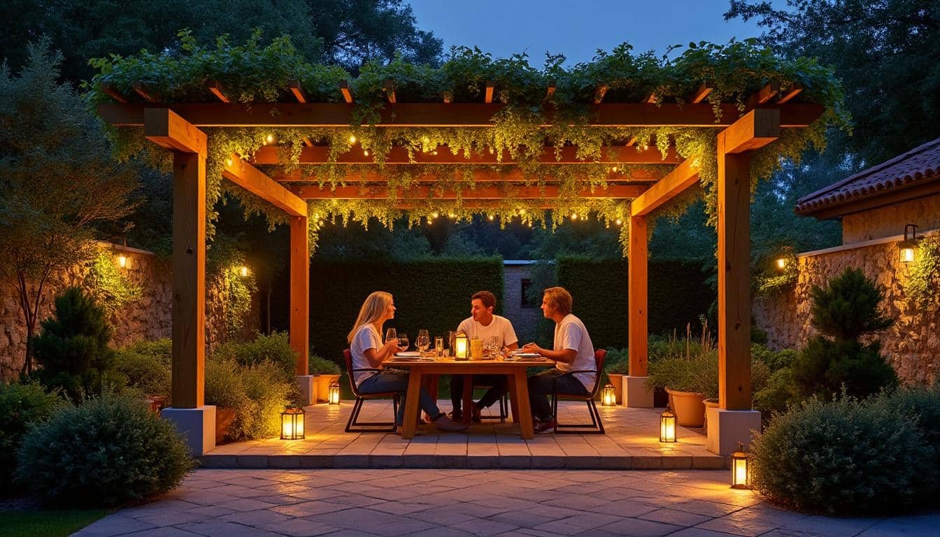Illustration: Quelles solutions pour éclairer une pergola en fonction de vos besoins ?