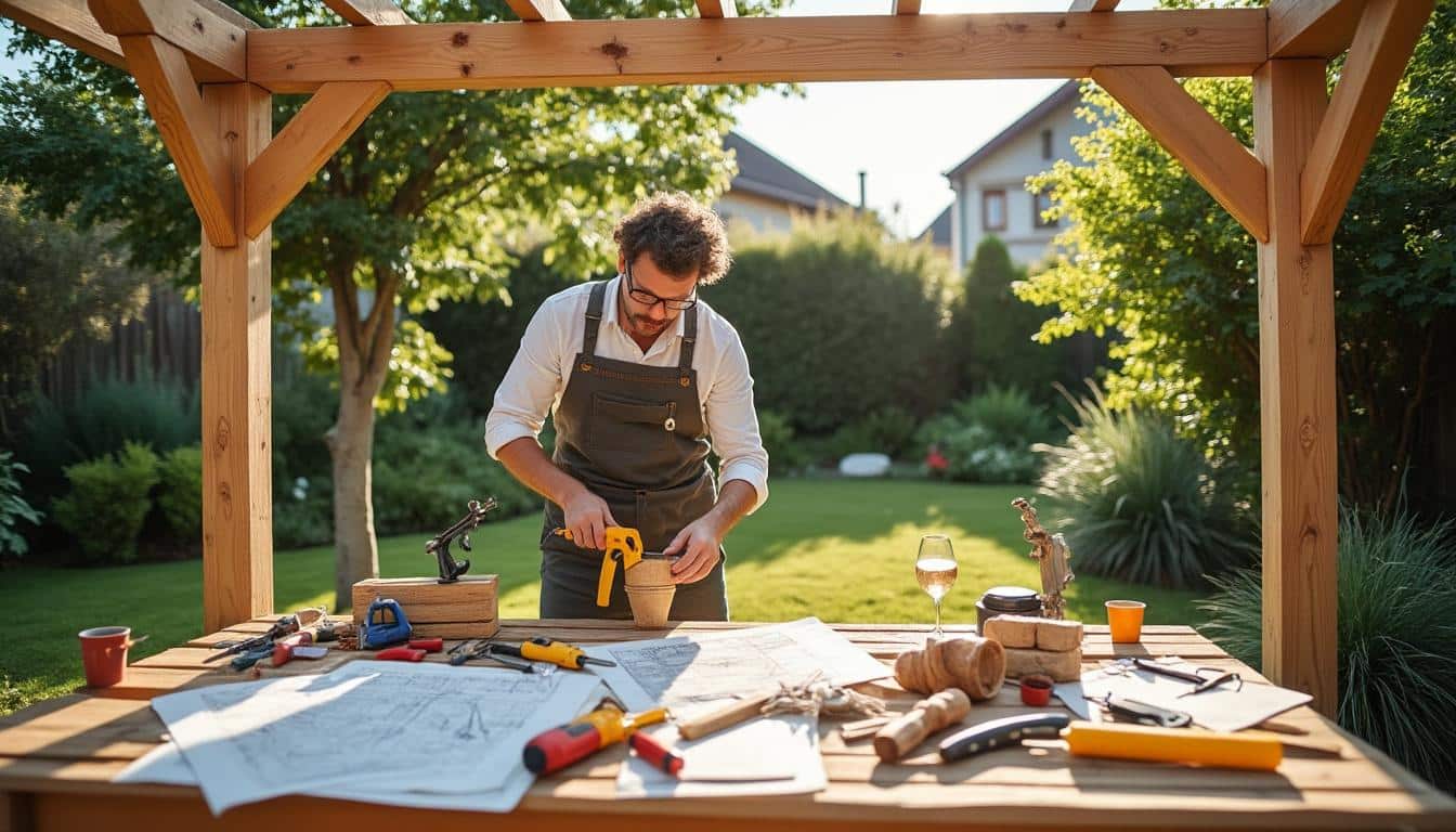 Illustration: Définition et usages d’une pergola à fabriquer soi-même