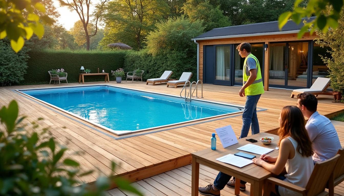 Illustration: Peut-on installer une piscine sur une terrasse en bois ? Faisabilité, sécurité et réglementation