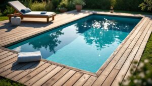 Piscine sur une terrasse en bois : guide complet, sécurité et choix
