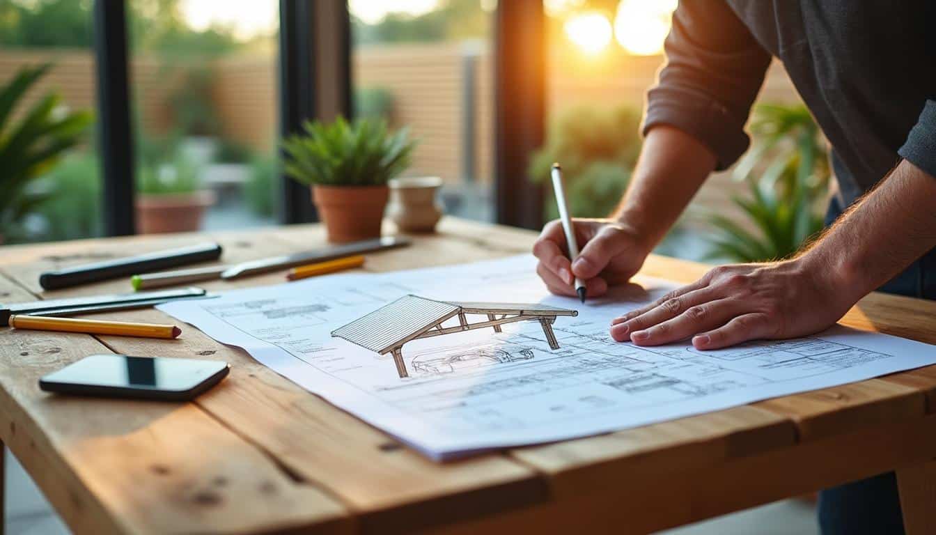 Illustration: Présentation et définition d’un plan de carport en bois gratuit au format PDF