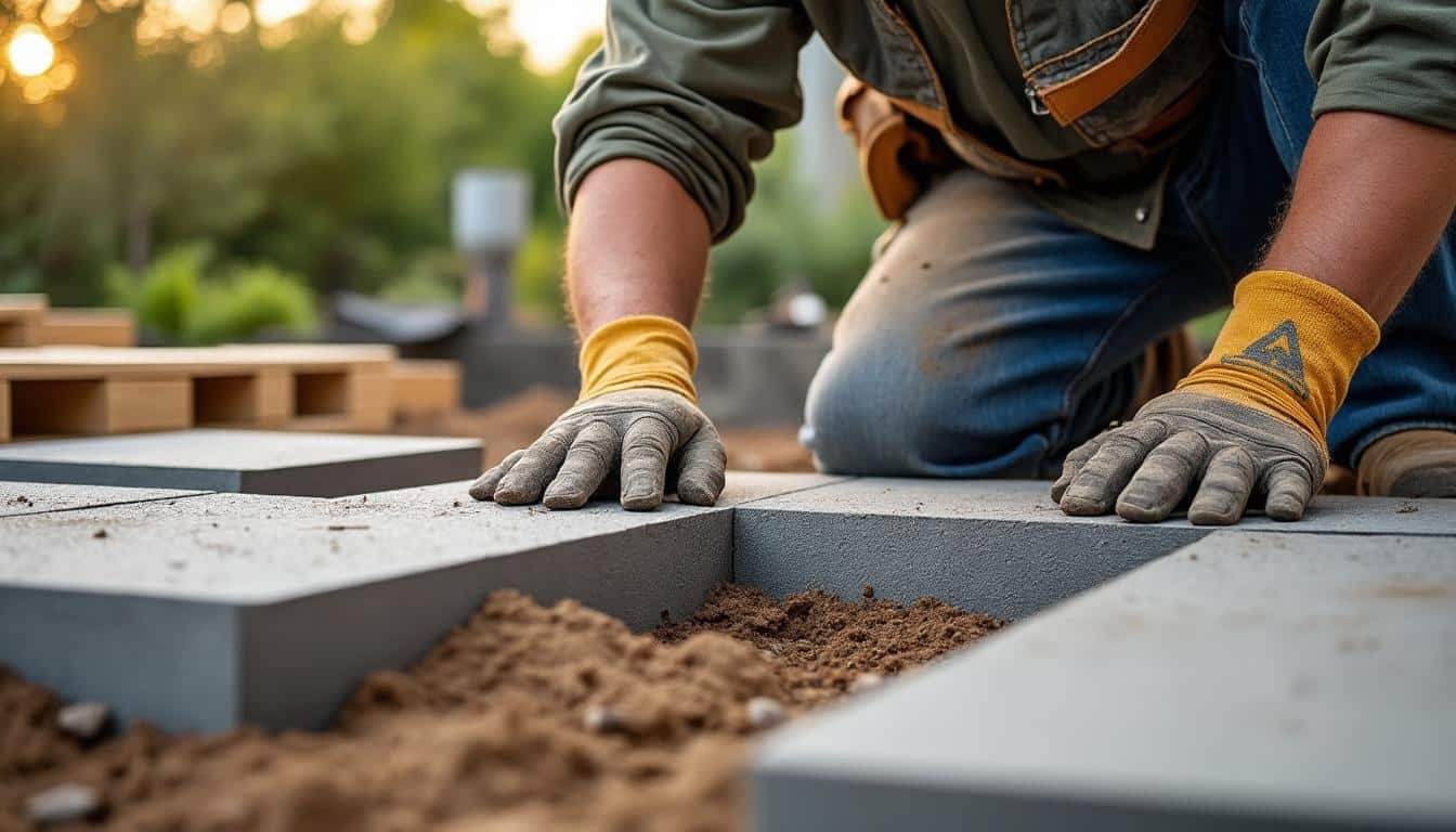 Illustration: Définition et rôle du plot béton pour terrasse bois