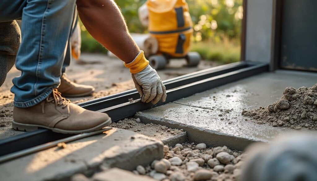 Fondation pour portail coulissant : guide pratique et conseils