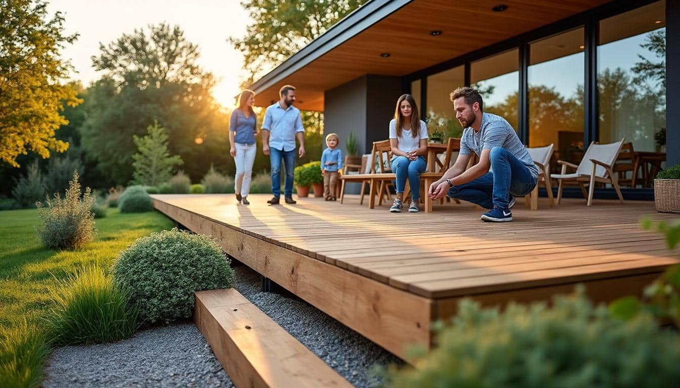 Illustration: Avantages et limites des terrasses en bois sur plots