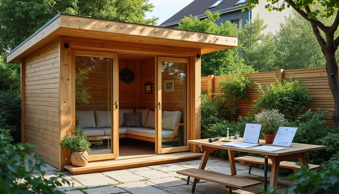 Illustration: Cadre légal et règles d’urbanisme pour les abris de jardin sans permis de construire