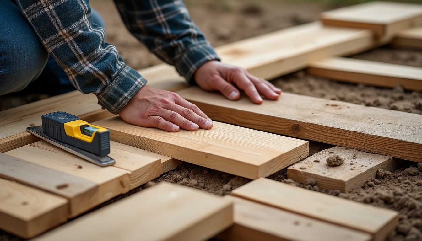 Calcul de l’espacement des plots et lambourdes pour terrasse en bois