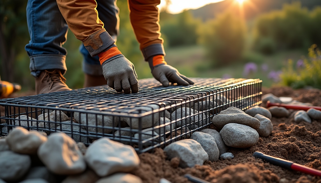 Illustration: Définition et principes du grillage pour gabion : comprendre le concept et ses usages