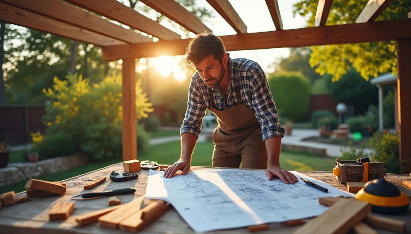 Illustration: Pourquoi un plan pour pergola en bois est-il indispensable ?