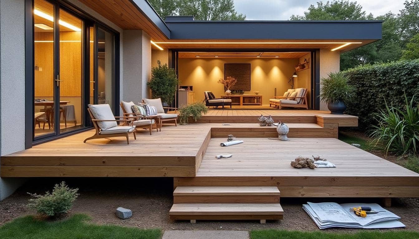 Illustration: Les différents types de structures porteuses pour une terrasse en bois