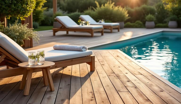 Terrasse de piscine en bois : conseils, choix et installation