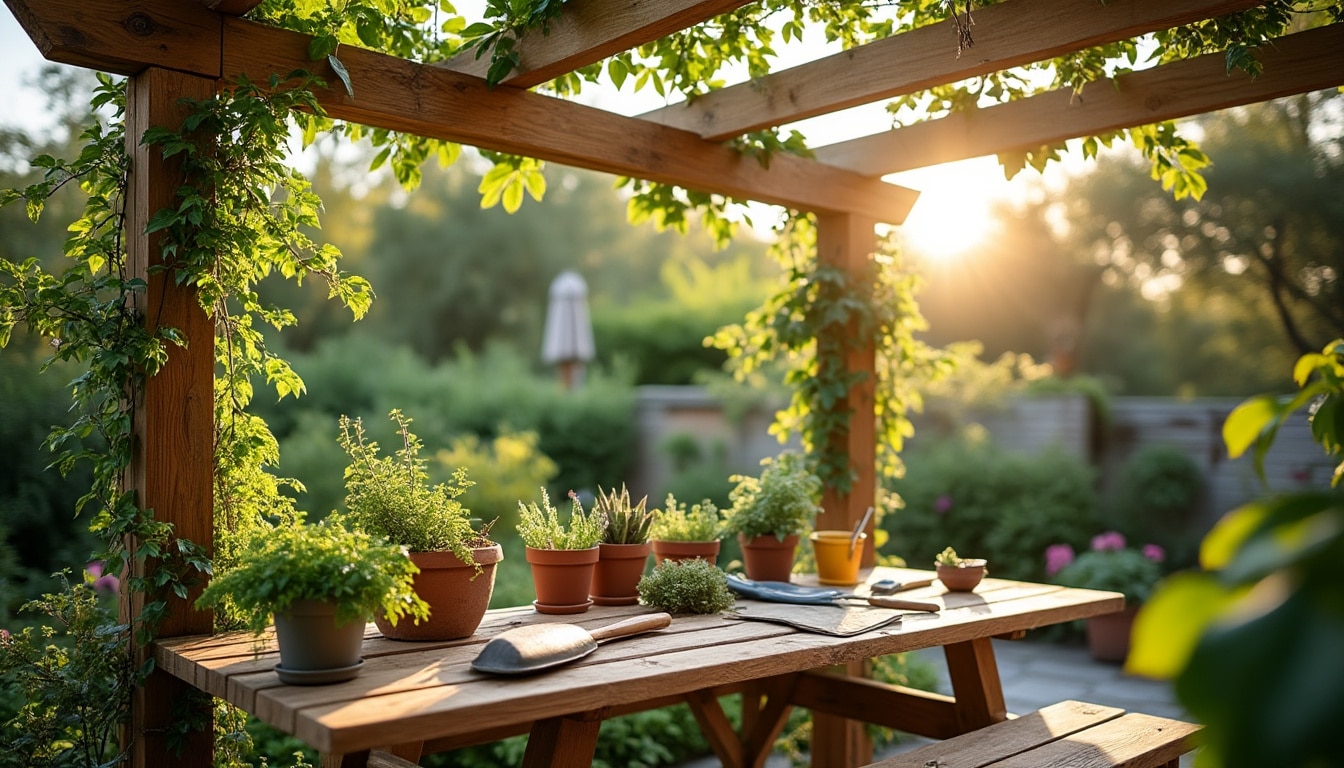 Illustration: Définition et usages d’un toit de pergola en bois