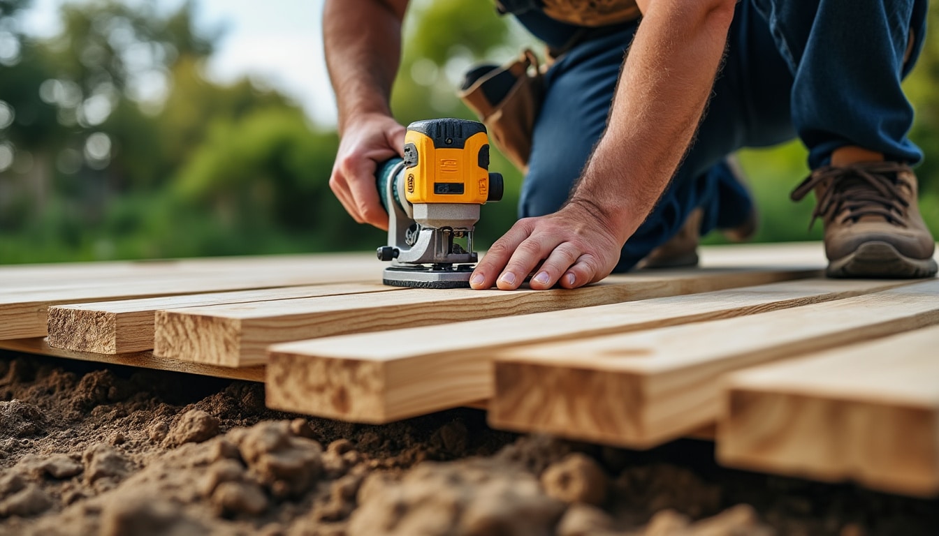 Faire une terrasse en bois sur la terre : guide complet et conseils