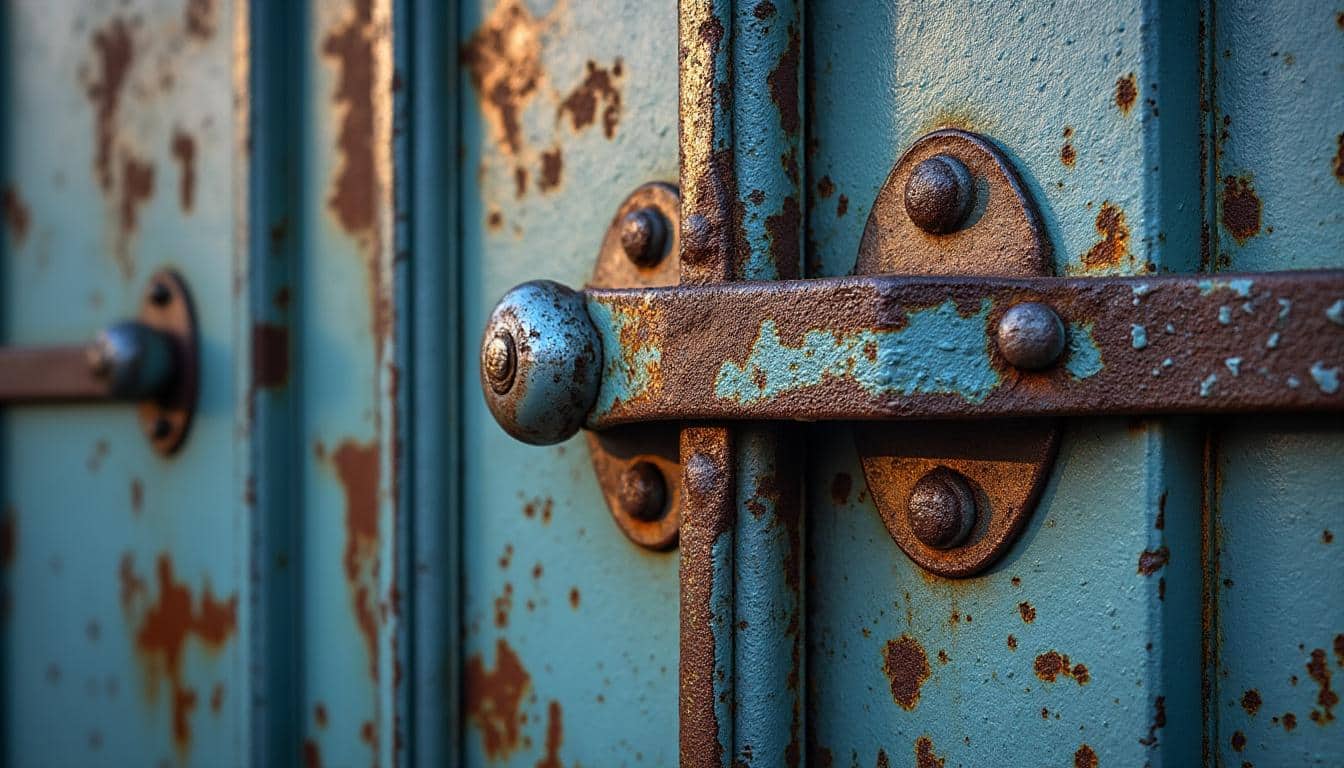 Illustration: Comprendre la corrosion et ses points faibles sur un portail rouillé