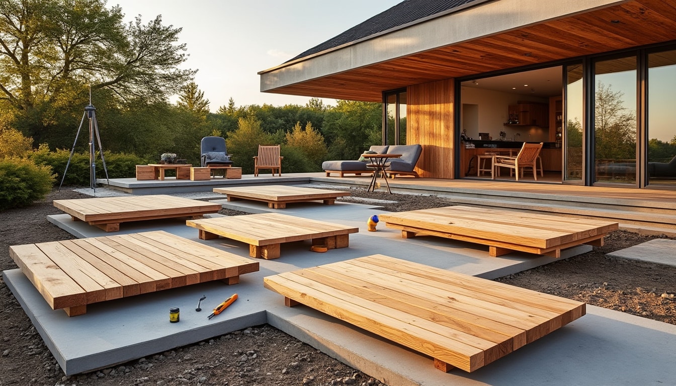Illustration: Quels sont les différents types de structure bois pour terrasse ?