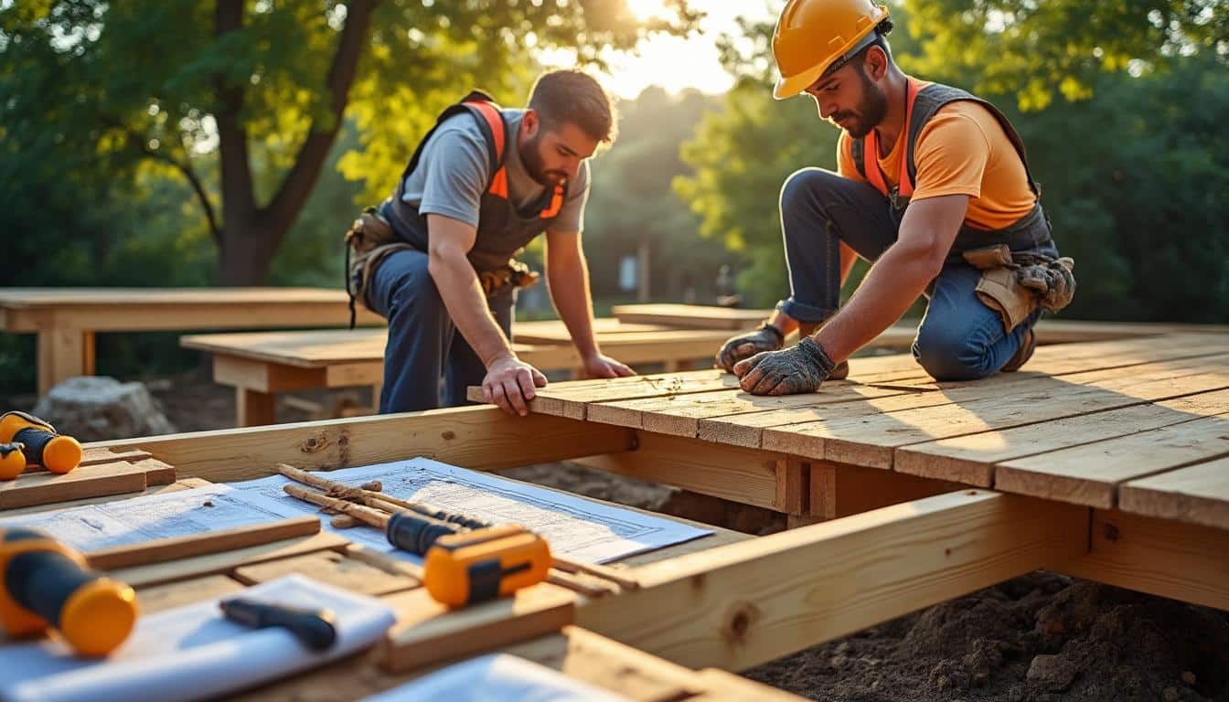 Illustration: Les étapes essentielles pour concevoir et monter une terrasse bois suspendue