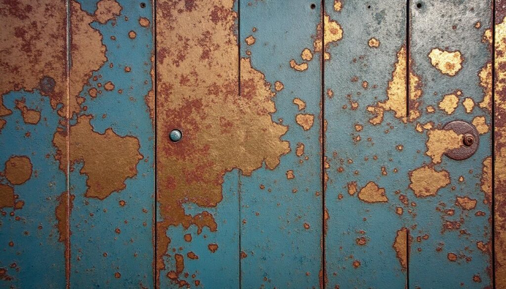 Rénover un portail rouillé : éclats de peinture et ponçage réussi