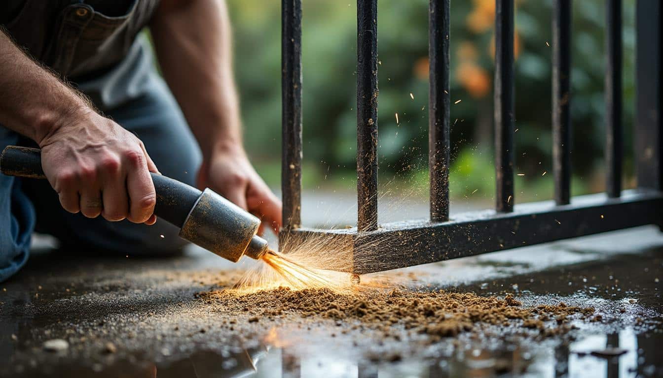 Entretien annuel d’un portail rouillé à la brosse métallique : guide pratique