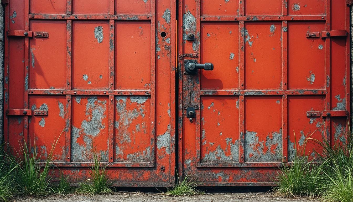 Illustration: Comprendre le phénomène d’un portail rouillé à la peinture écaillée et les causes du décapage
