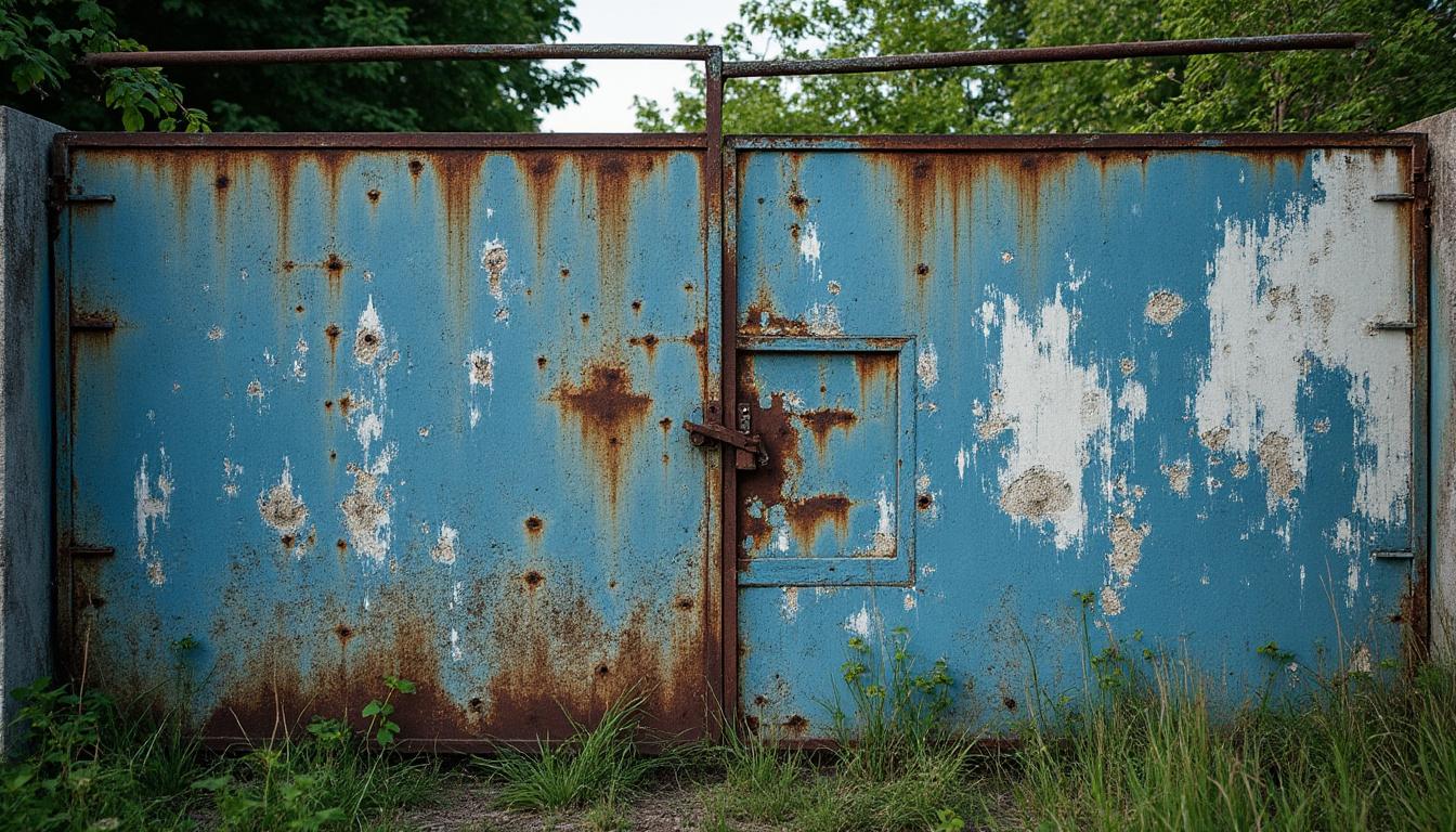 Illustration: Comprendre les causes d’un portail rouillé à la peinture écaillée avant le décapage