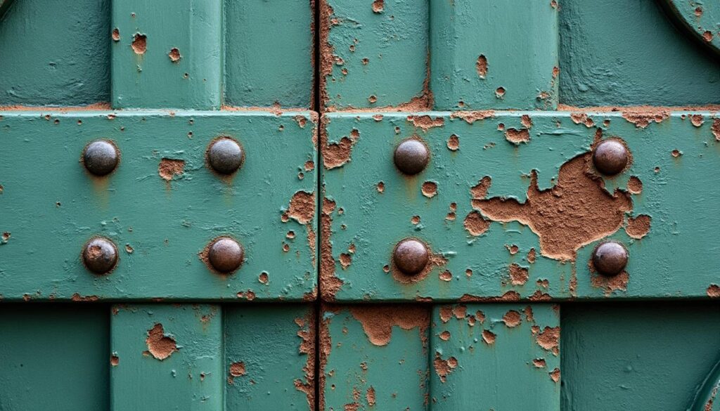 Portail rouillé à la peinture écaillée : décapage et astuces