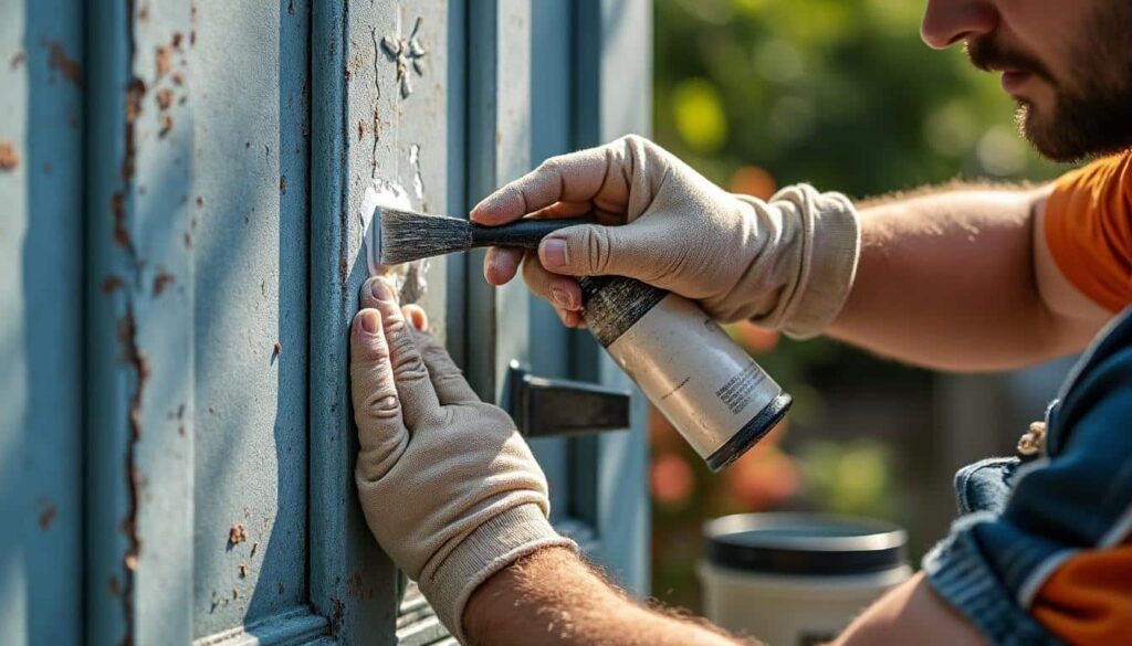 Portail rouillé : traitement antirouille au pinceau, guide complet