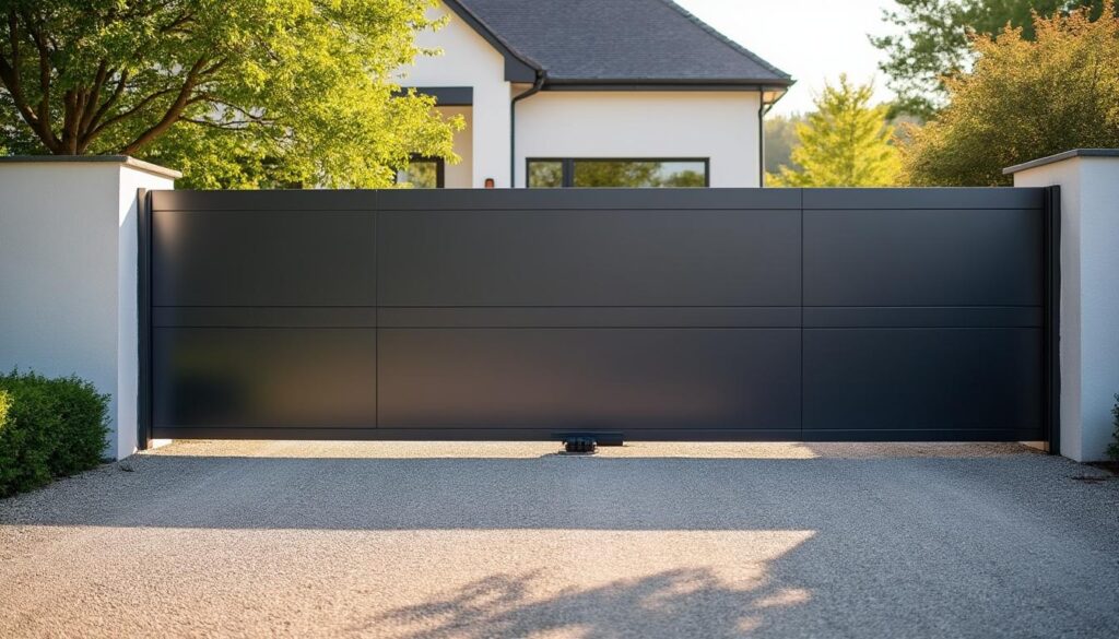 Fermeture automatique du portail battant en alignement : sécurité et confort