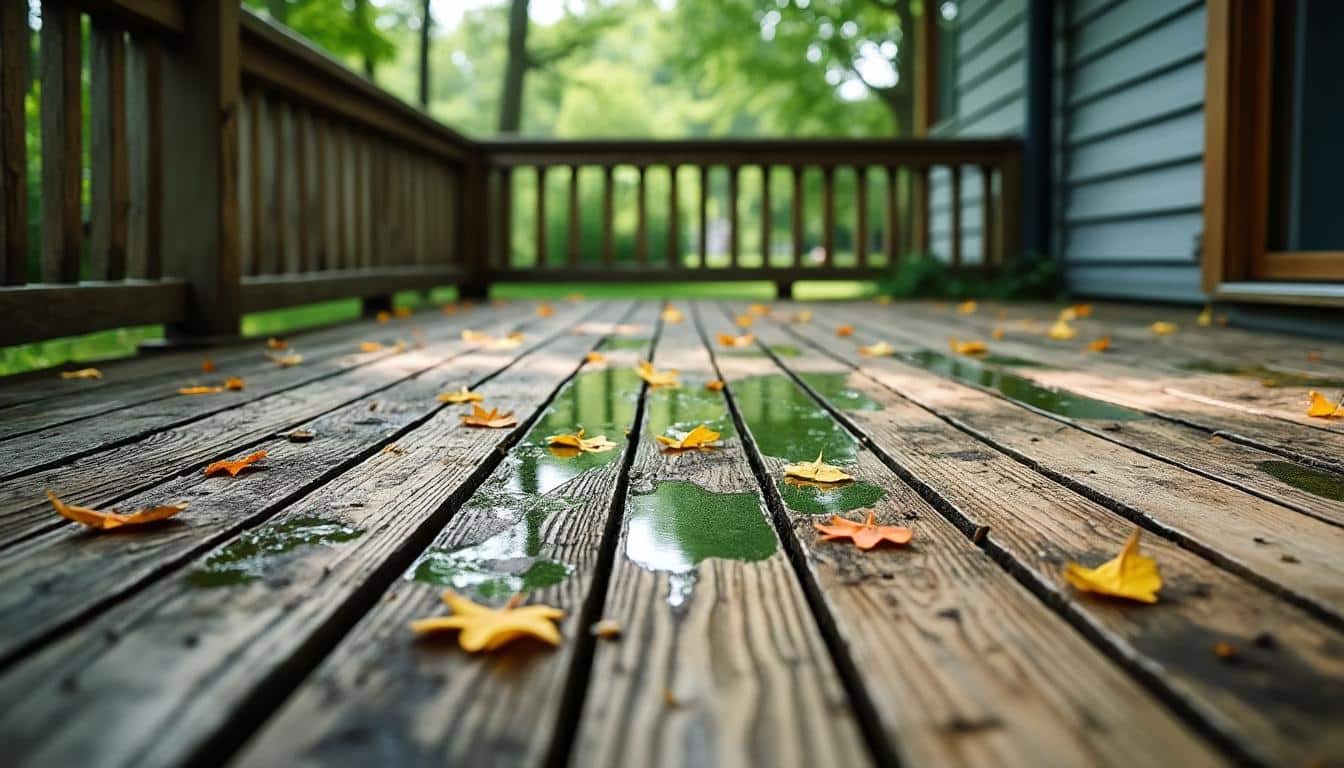 Gérer les problèmes de moisissure sur une terrasse exposée au nord