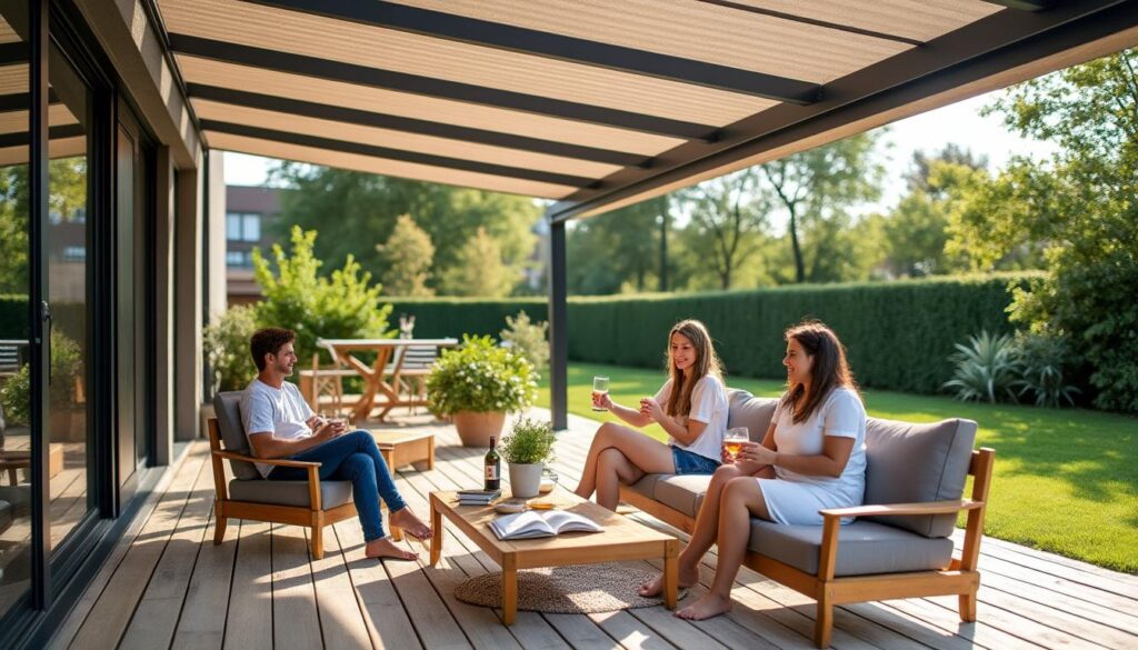 Lame de pergola bioclimatique : confort et protection optimisés