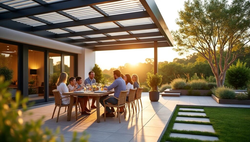 Pergola bioclimatique de 5x4 mètres : confort et design optimal