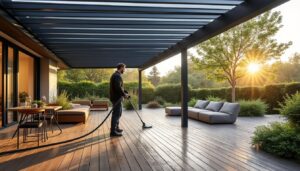 Tarif de nettoyage de la pergola bioclimatique : guide complet