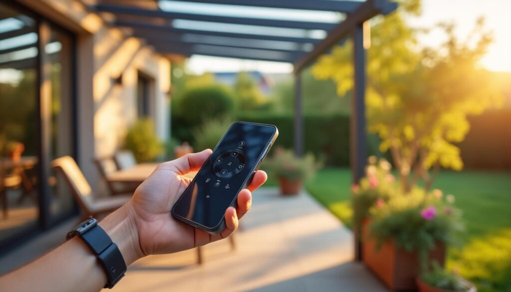 Télécommande pour pergola bioclimatique : confort et contrôle intelligent