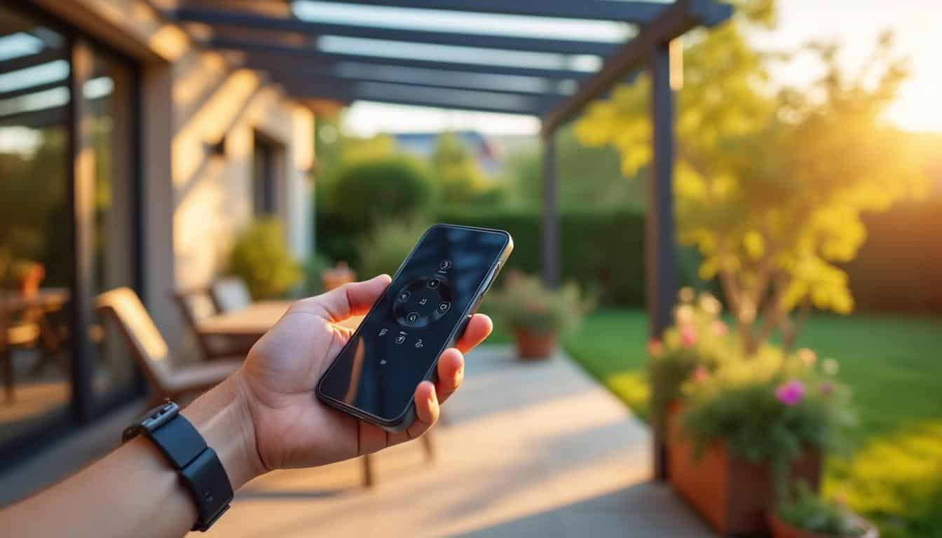 Télécommande pour pergola bioclimatique : confort et contrôle intelligent