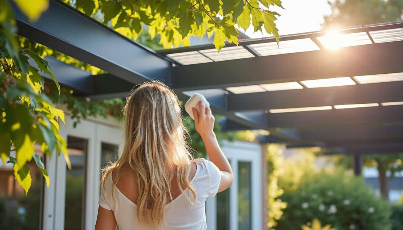 Comment nettoyer une pergola bioclimatique : guide pratique
