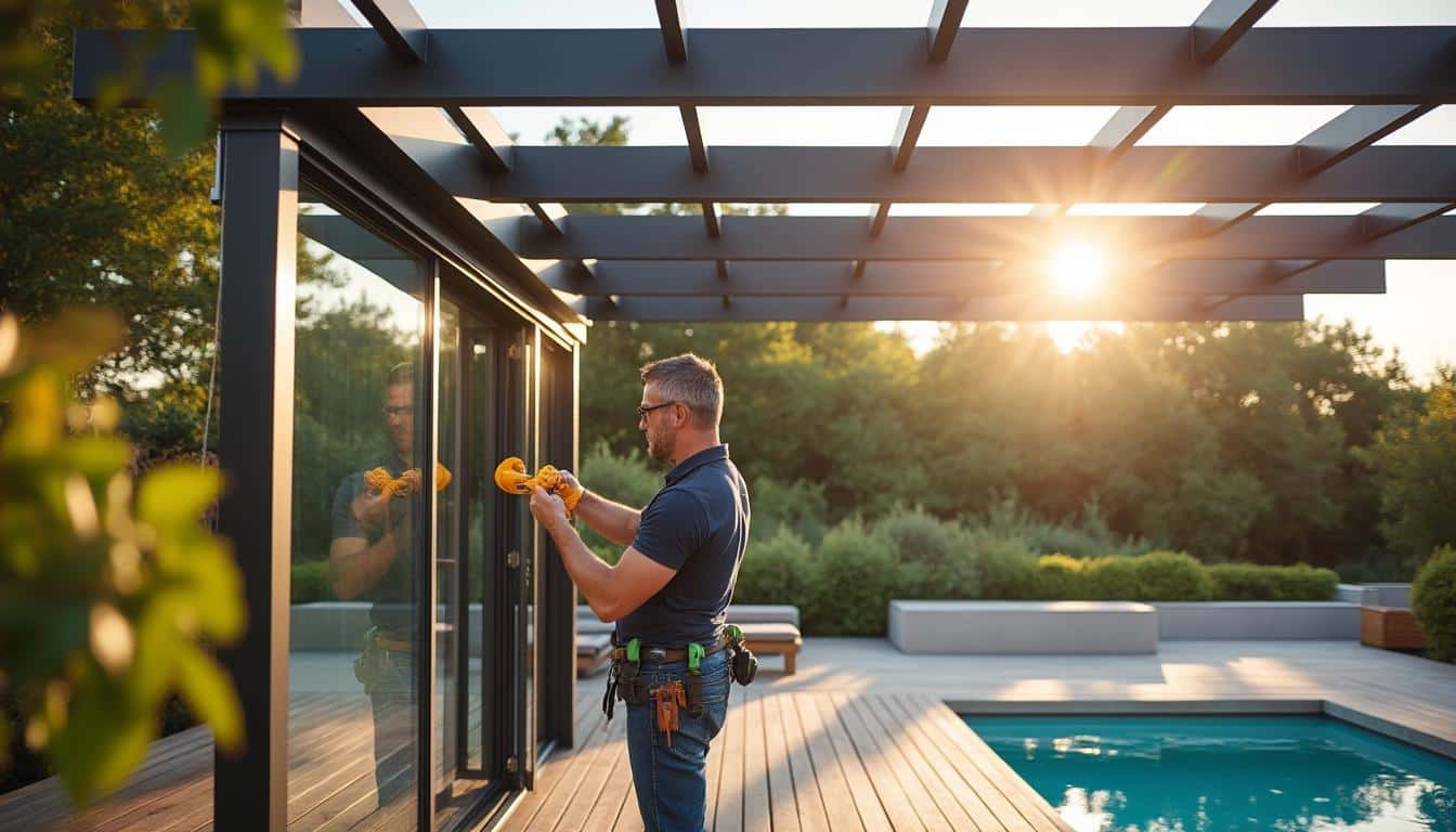 Illustration: Comprendre le fonctionnement d’un kit de lame pour pergola bioclimatique