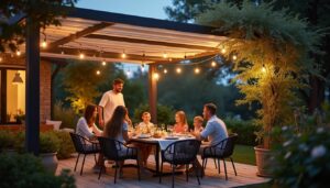 Pergola bioclimatique à toit ouvrant : confort et design modulable