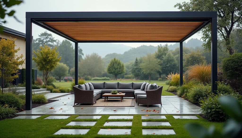 Pergola bioclimatique et grêle : protection et conseils essentiels