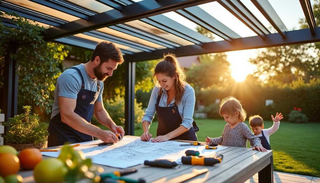 Construire une pergola bioclimatique : guide pratique et conseils