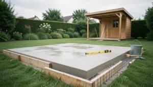 Dalle en béton pour un abri de jardin : bien choisir