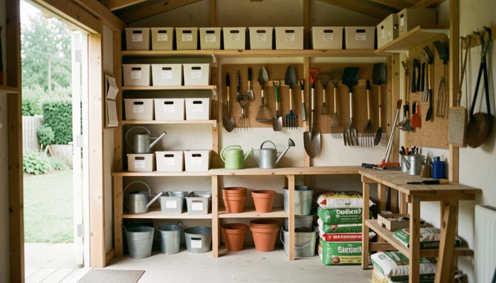 Comment organiser efficacement son abri de jardin