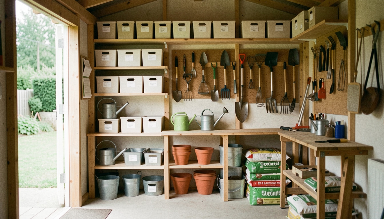 Comment organiser efficacement son abri de jardin
