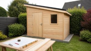 Plan d’abri de jardin monopente en bois, mode d’emploi